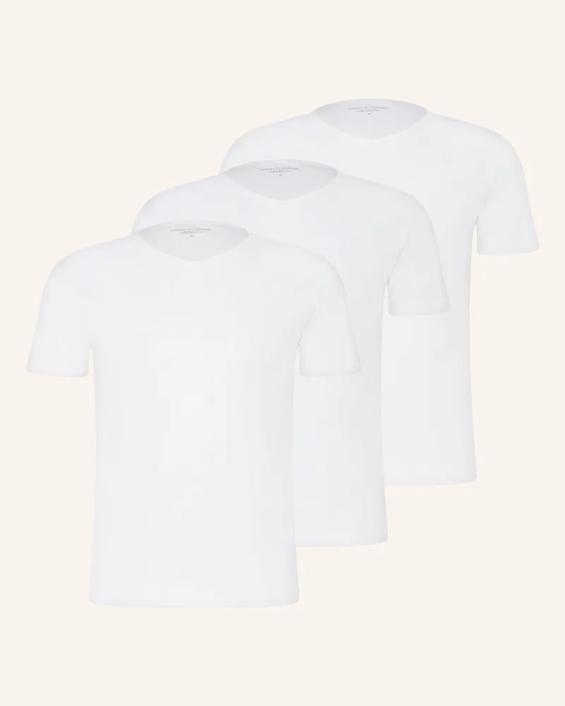Tommy Hilfiger 3er-Pack V-Shirts Weiss