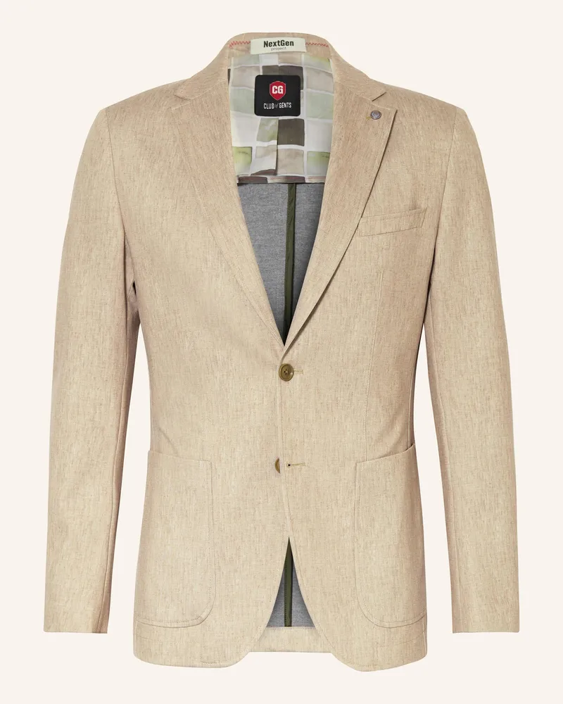 CG Anzugssakko CG CARTER Slim Fit aus Jersey Beige