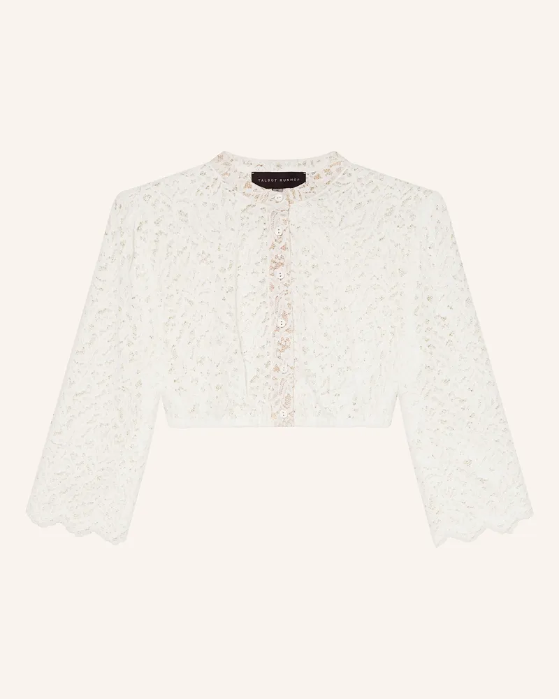 Talbot Runhof Dirndlbluse Aus Spitze weiss Weiss
