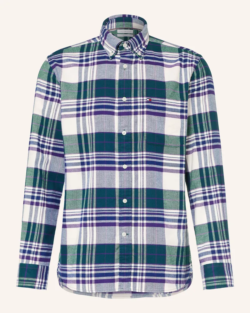 Tommy Hilfiger Flanellhemd Regular Fit blau Grün