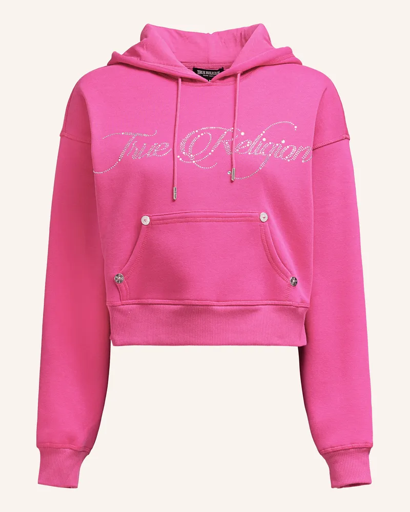 True Religion Hoodie Cropped Pink