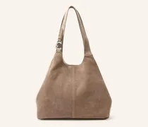 Hobo-Bag Mit Pouch beige