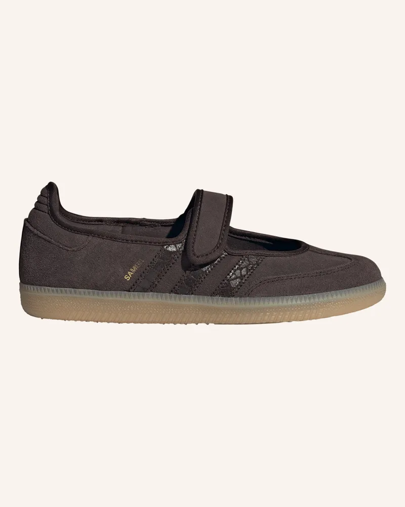 adidas Mary-Jane-Ballerinas Samba Jane schwarz Dunkelbraun