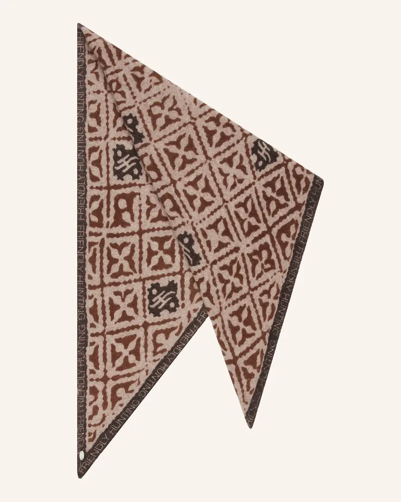 Friendly Hunting Dreieckstuch aus Cashmere Taupe