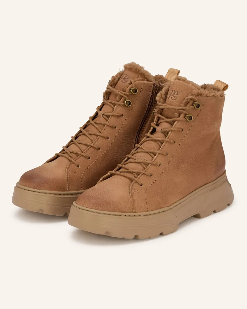 paul green Schnürboots Braun