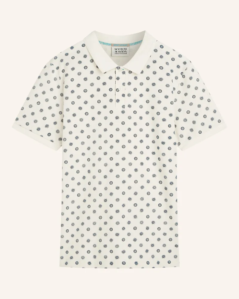Scotch&Soda Piqué-Poloshirt Regular Fit beige Weiss