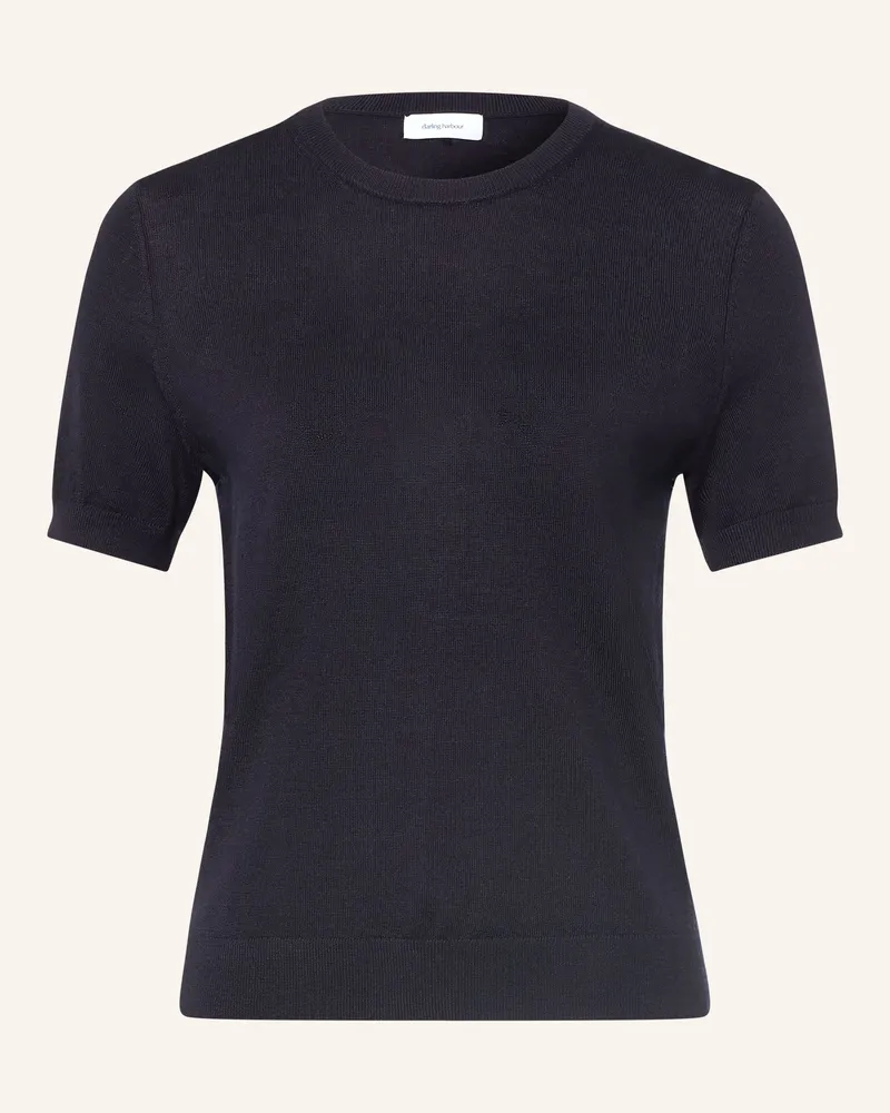 Darling Harbour Strickshirt Aus Merinowolle blau Navy