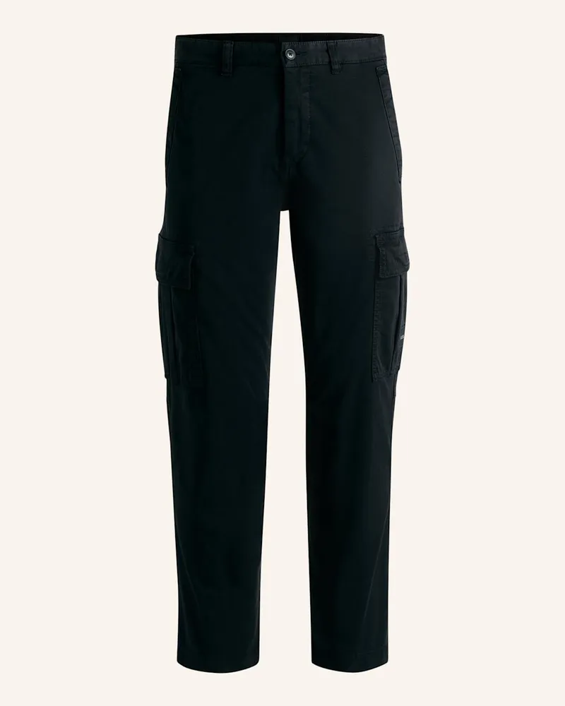 HUGO BOSS Casual Hose SISLA-7-CARGO Regular Fit Schwarz