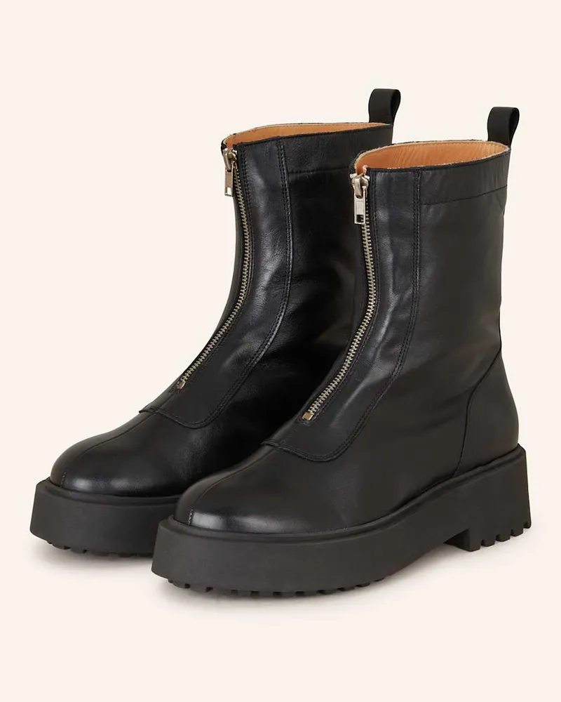 Mrs & HUGS Plateau-Boots - SCHWARZ Schwarz