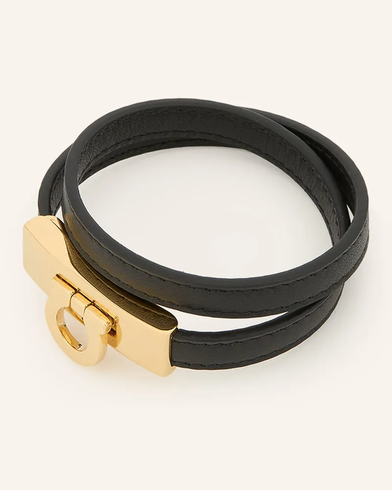 Ferragamo Armband Hug schwarz Schwarz