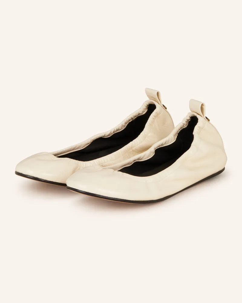 Isabel Marant Lack-Ballerinas BELNA Ecru