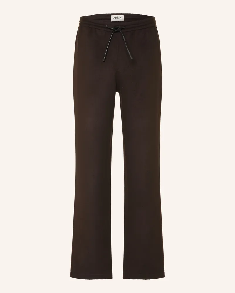 Arma Hose Bexos Regular Fit braun Dunkelbraun