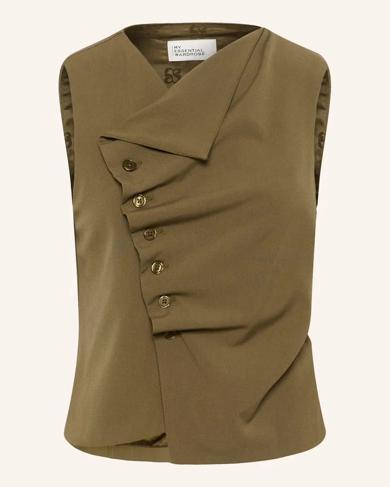 My Essential Wardrobe Blusetop Mwhace grau Dunkelgrün