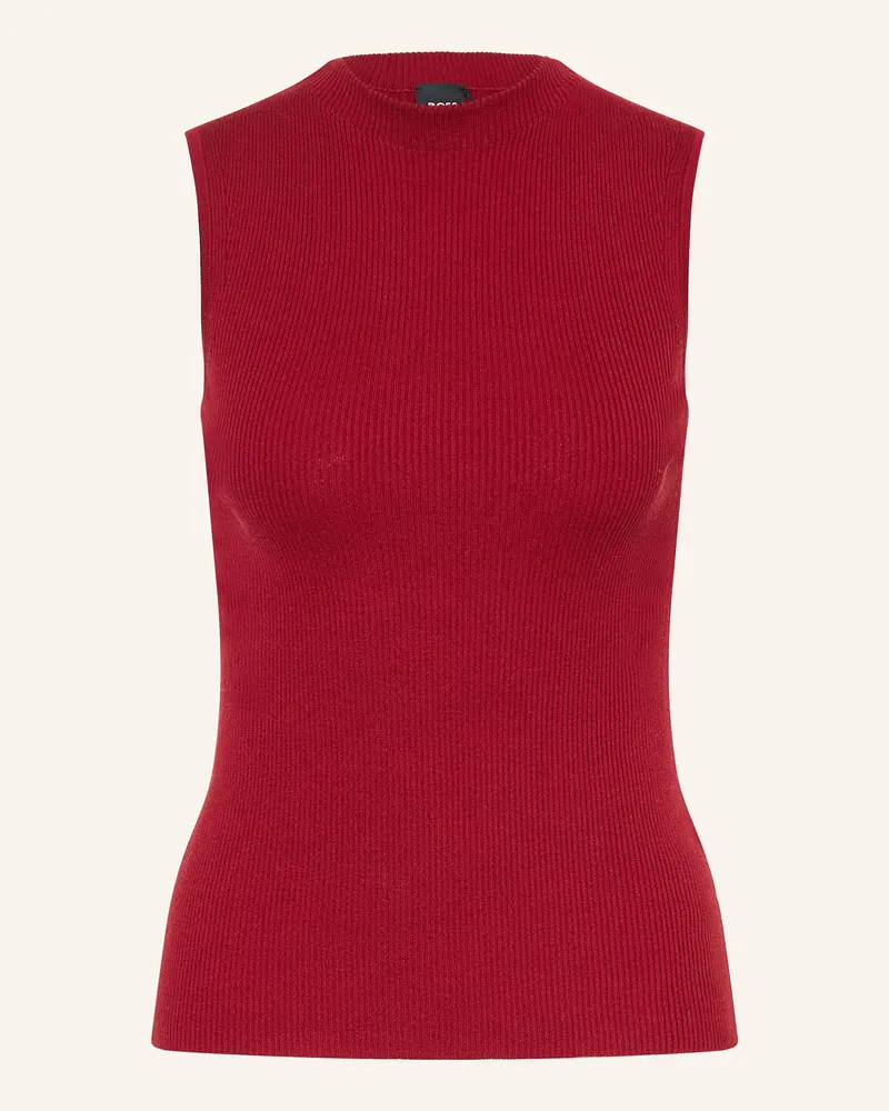 HUGO BOSS Stricktop FESKIES Dunkelrot
