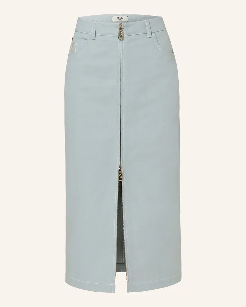 Fendi Jeansrock blau Hellblau