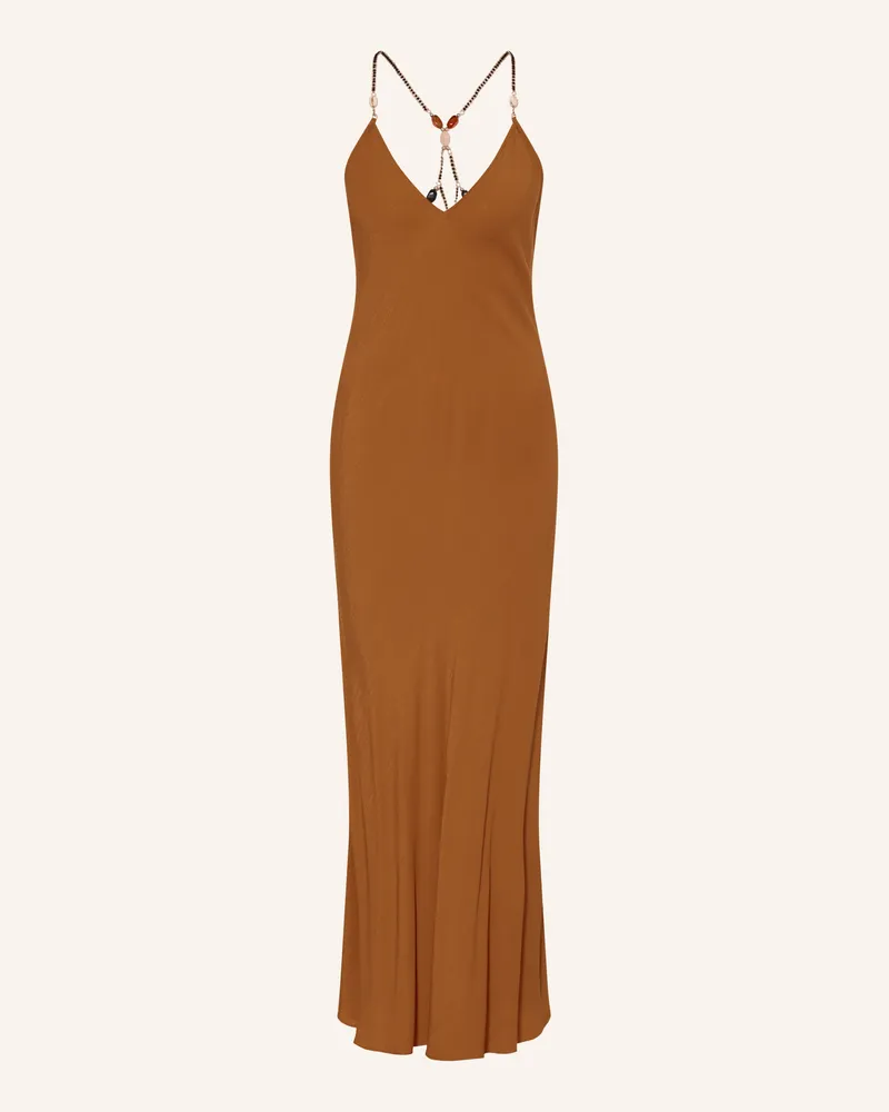 ba&sh Kleid Hany Mit Schmucksteinen braun Braun