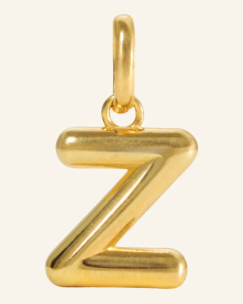 POMPIDOU Anhänger PUFFY LETTER Z by GLAMBOU Gold