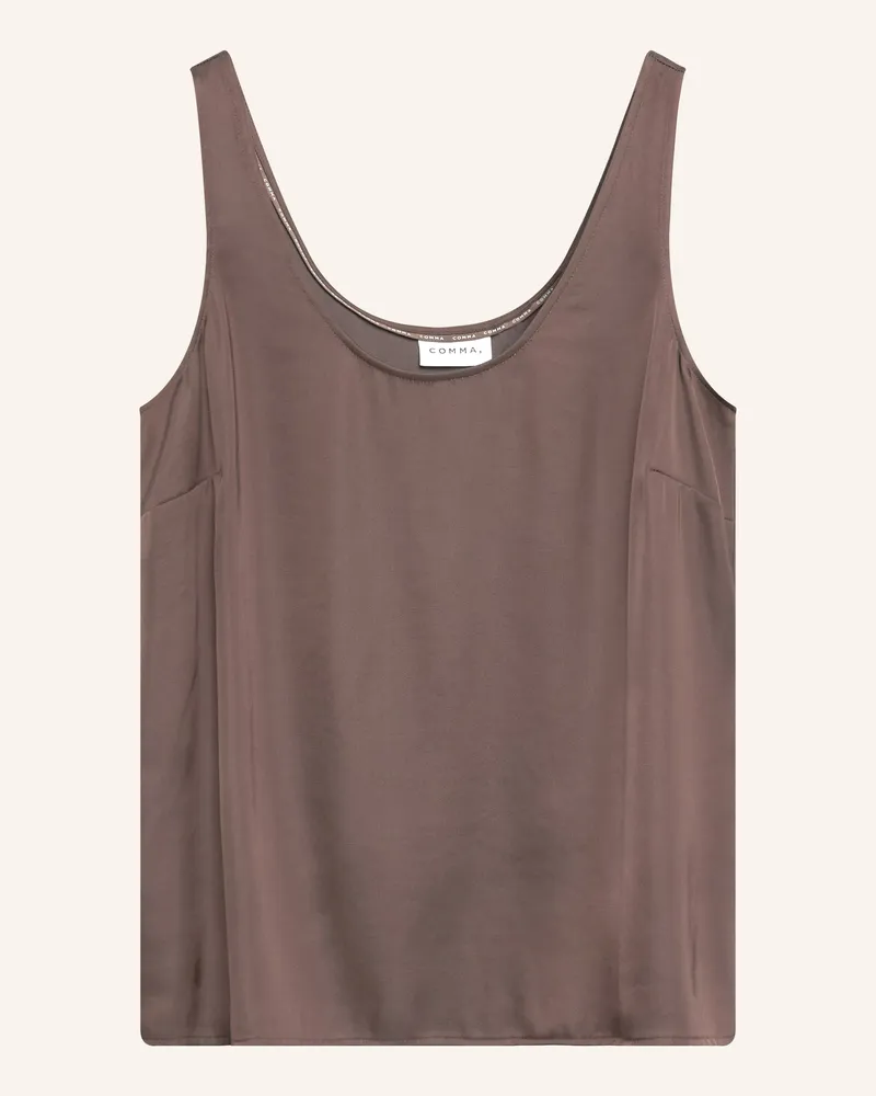COMMA Satintop braun Dunkelbraun