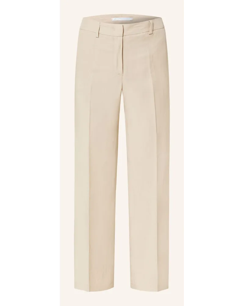 RAFFAELLO ROSSI  7/8-Hose OLESSA mit Leinen Beige