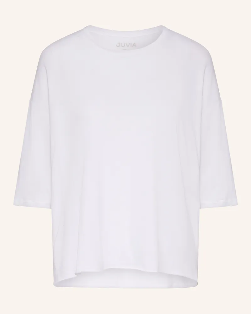 Juvia Shirt FLORINA mit 3/4-Arm Weiss