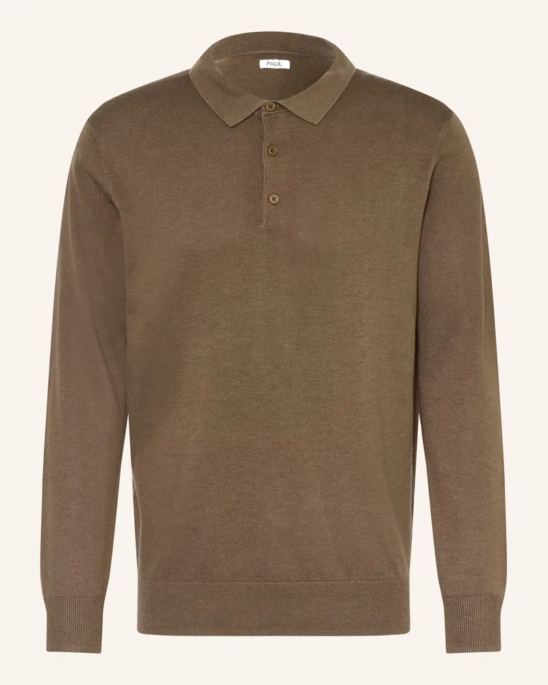 paul Strick-Poloshirt Braun
