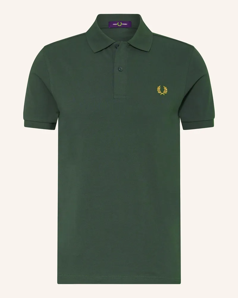 Fred Perry Piqué-Poloshirt Oliv