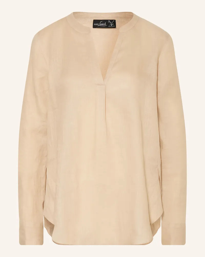 van Laack Blusenshirt VL-PONNY-BR aus Leinen Beige