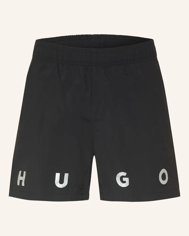 HUGO BOSS Badeshorts Azuri schwarz Schwarz
