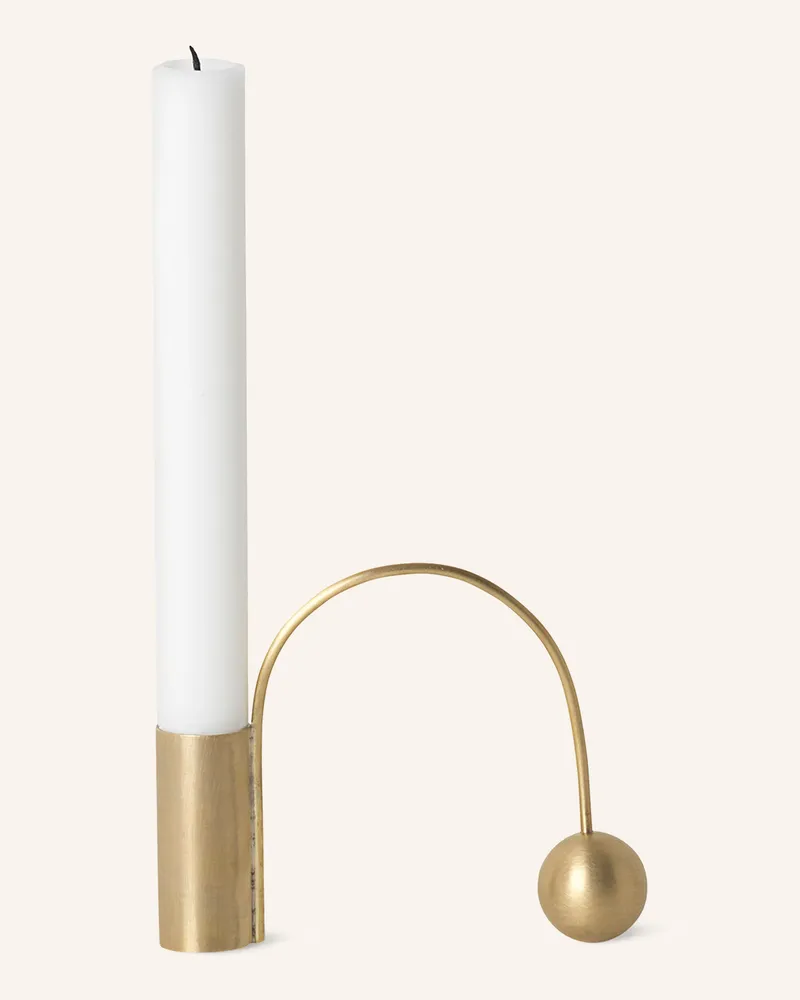 ferm LIVING Kerzenhalter Balance gold Gold