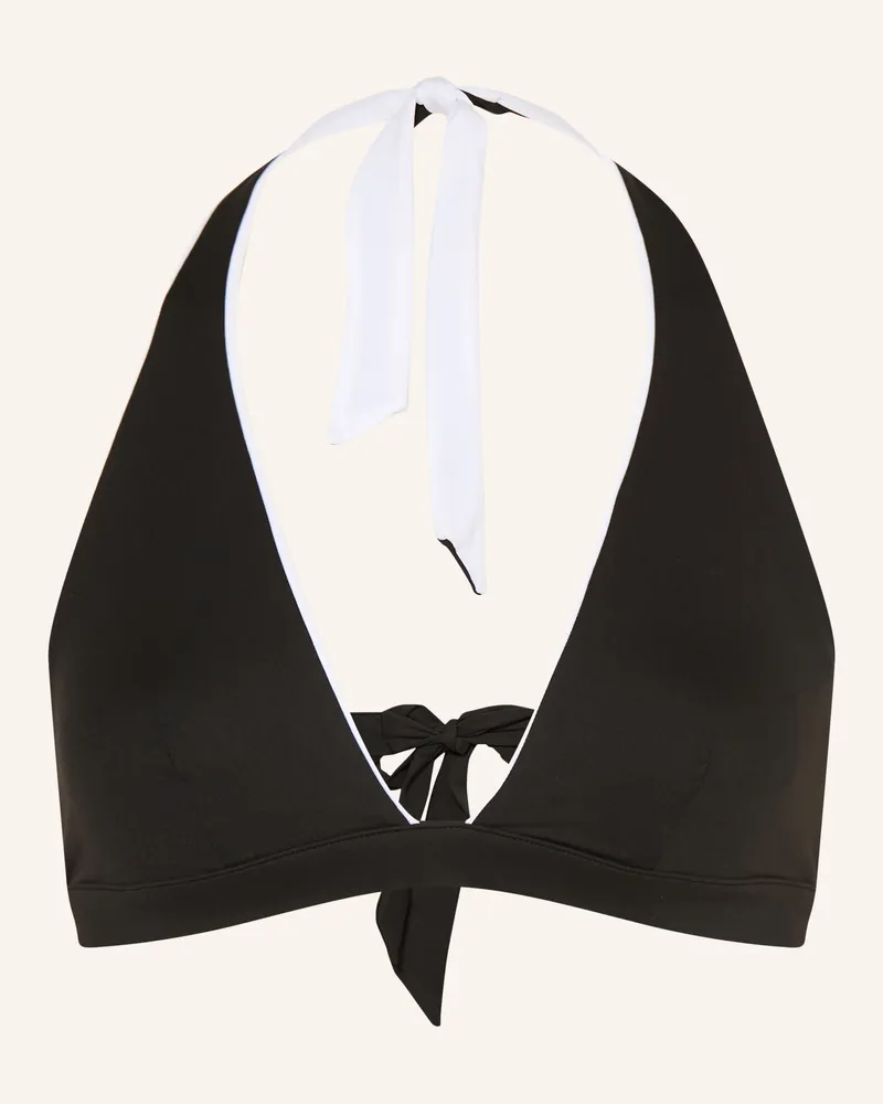 Max Mara Neckholder-Bikini-Top Abazia Zum Wenden schwarz Schwarz