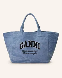 Ganni Shopper JET SET TRAVEL LARGE Blau