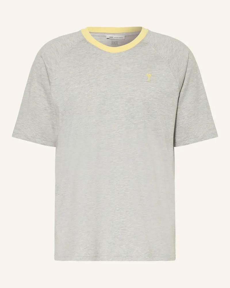 AMI Paris T-Shirt grau Hellgrau