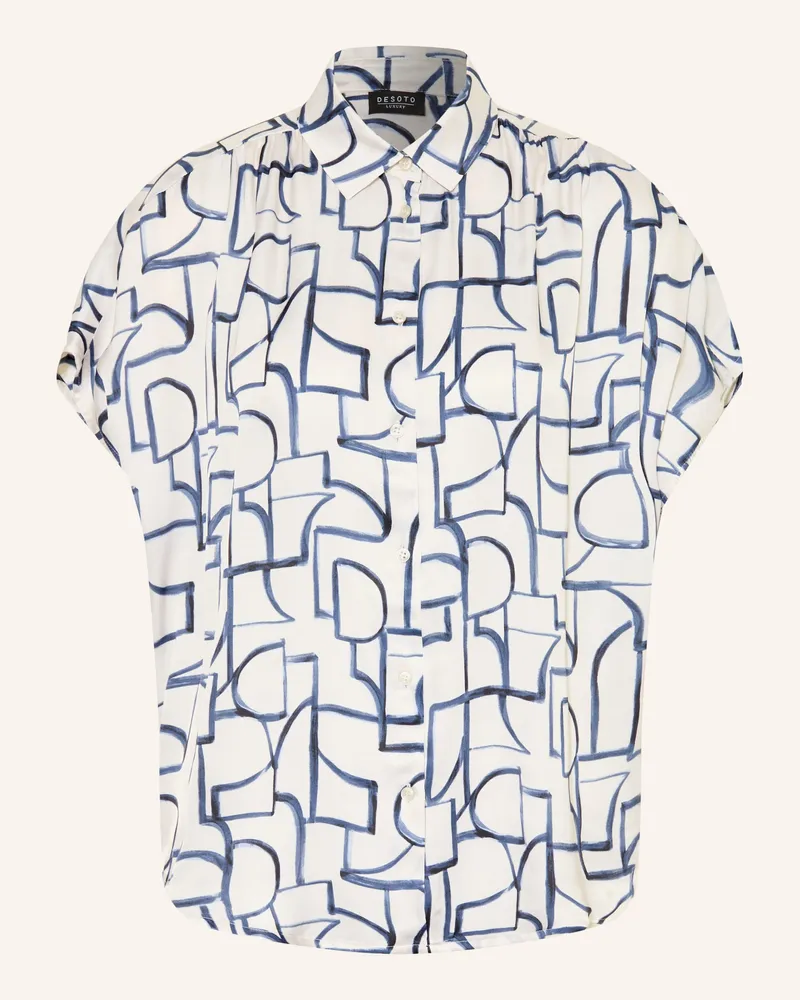 DESOTO Hemdbluse FLORINE aus Satin Creme