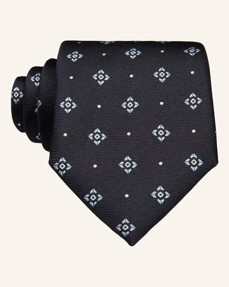 HUGO BOSS Krawatte blau Dunkelblau