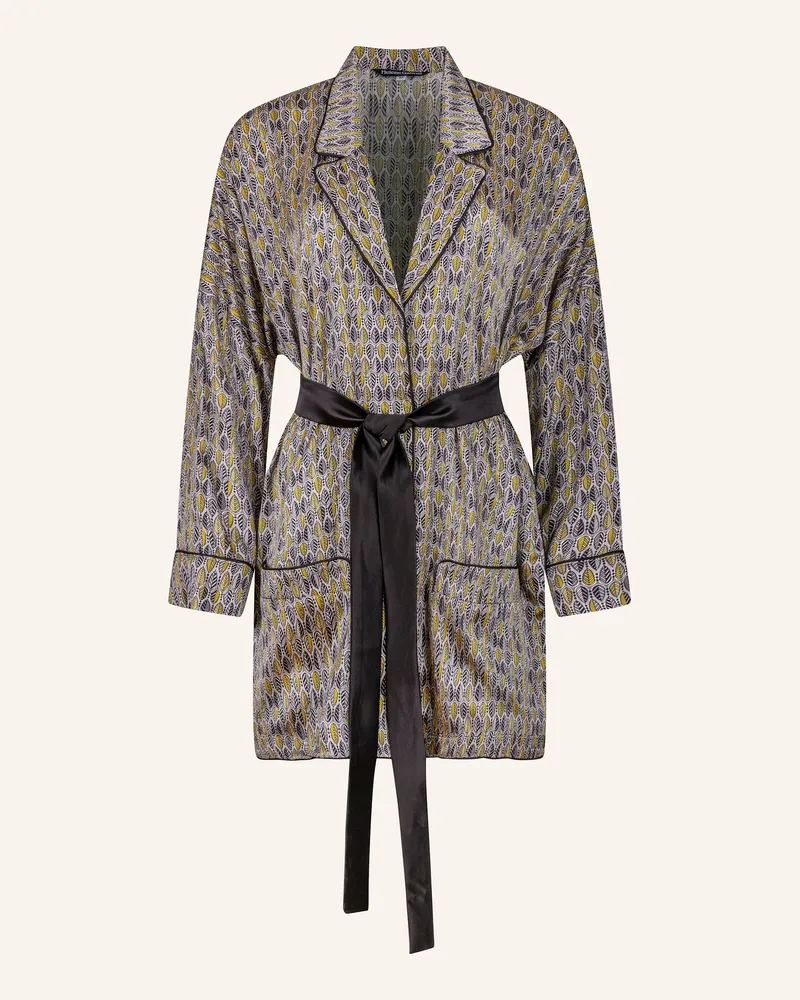 Helene Galwas Blusenjacke Aus Seidensatin Jani silber Silber