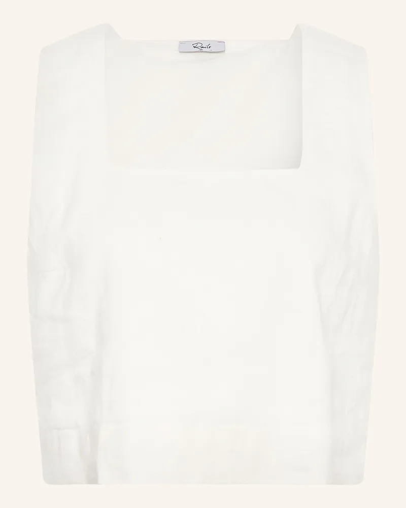 RAILS Cropped-Top Arika Aus Leinen weiss Weiss