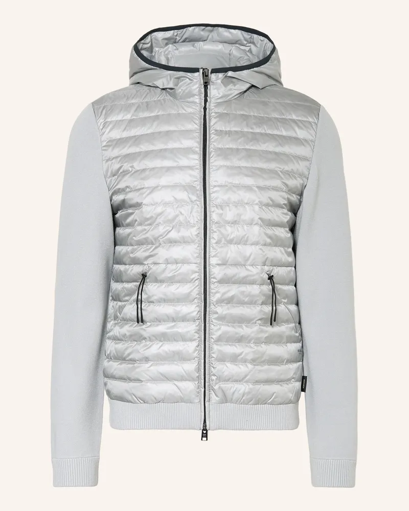 Woolrich Daunenjacke Allen  Im Materialmix grau Blaugrau