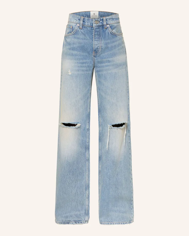 Anine Bing Straight Jeans Hugh blau Washed