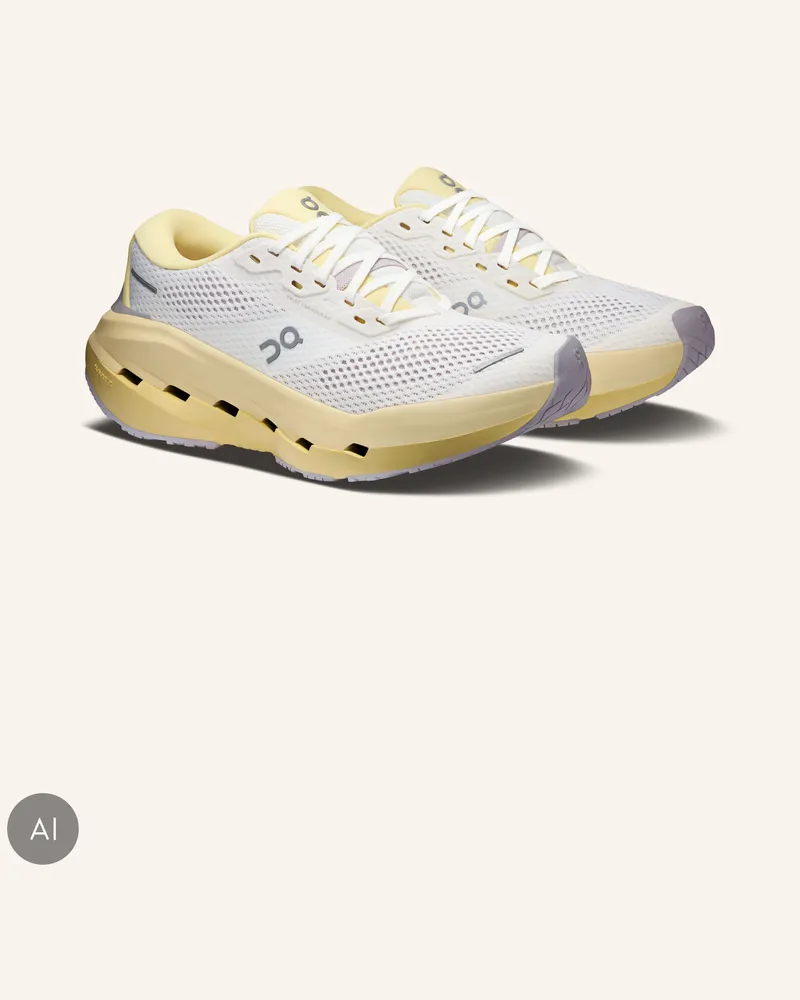 ON Laufschuhe Cloudrunner 3 Max beige Weiss