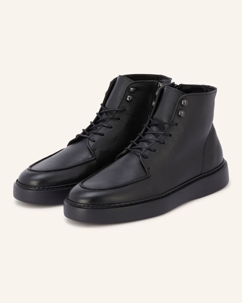 paul Schnürboots Cortina Lux schwarz Schwarz