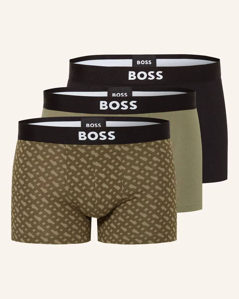 HUGO BOSS 3er-Pack Boxershorts ONE Grün