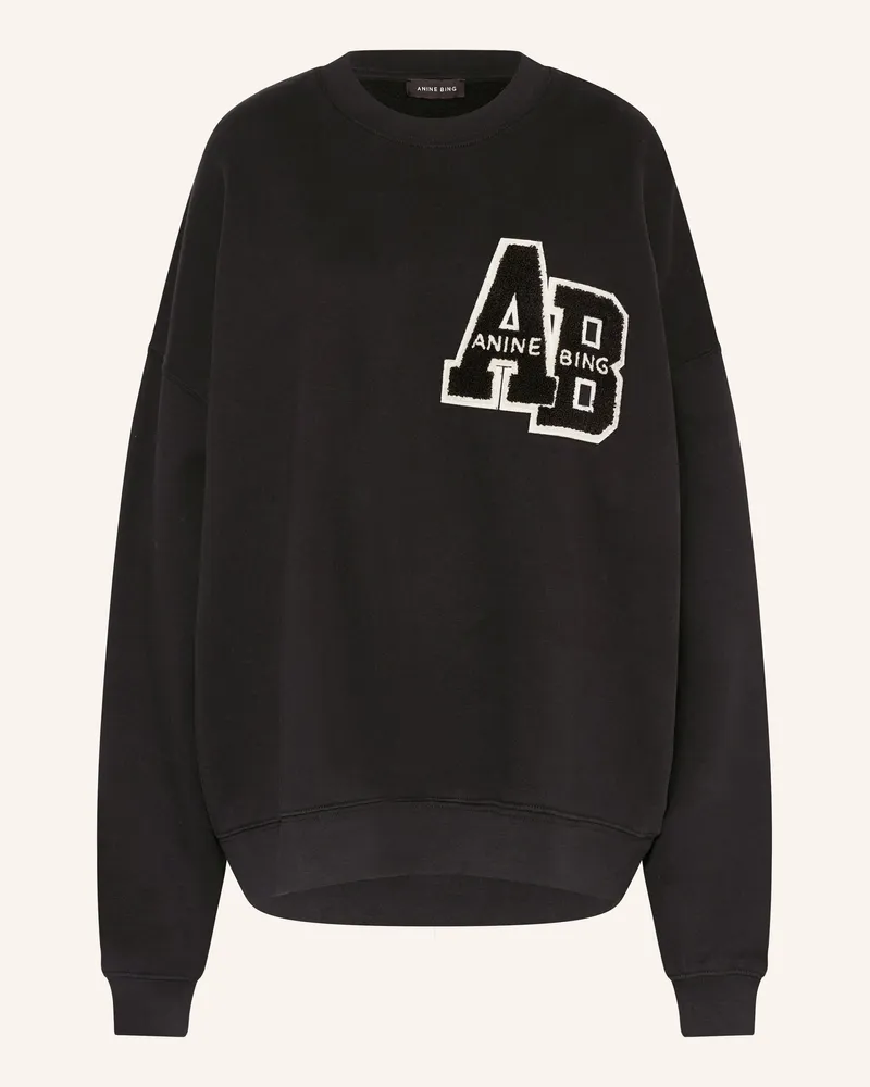 Anine Bing Sweatshirt MILES Schwarz