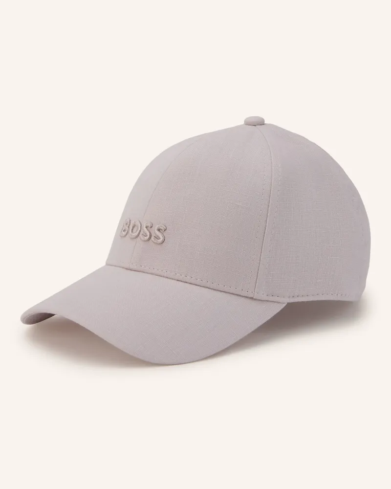 HUGO BOSS Leinen-Cap ARI Rosé