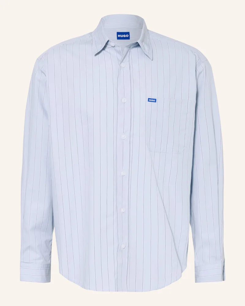 HUGO BOSS Hemd Ebalto Comfort Fit blau Hellblau