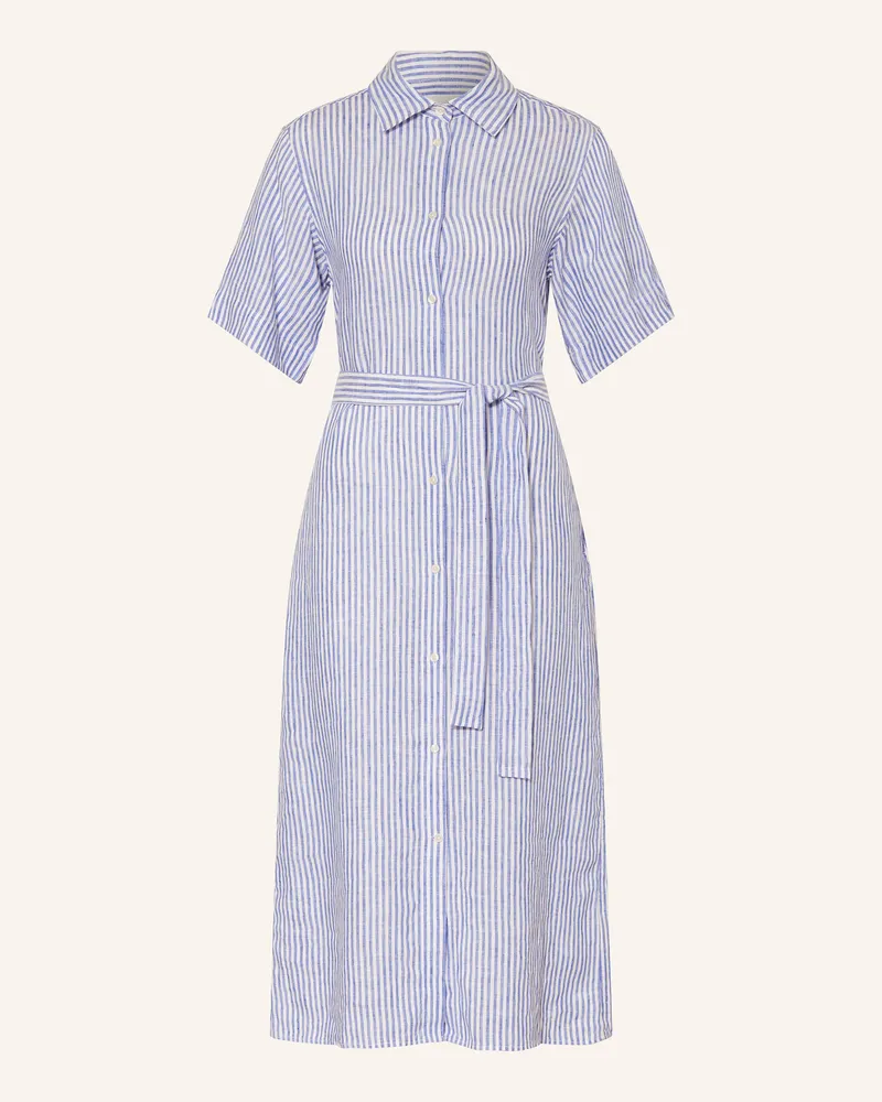 Gant Hemdblusenkleid Aus Leinen blau Blau