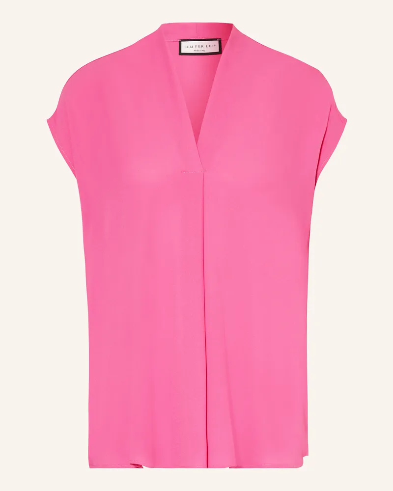 SEM PER LEI Blusenshirt aus Satin 143