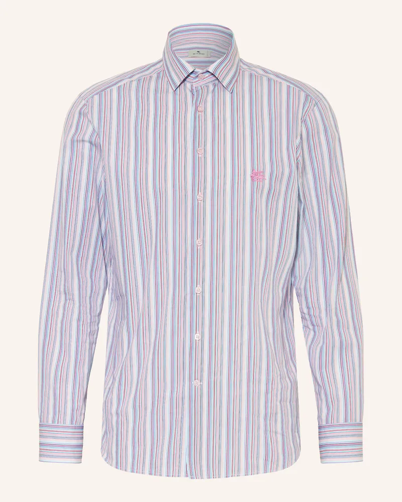 Etro Hemd Slim Fit pink Helllila