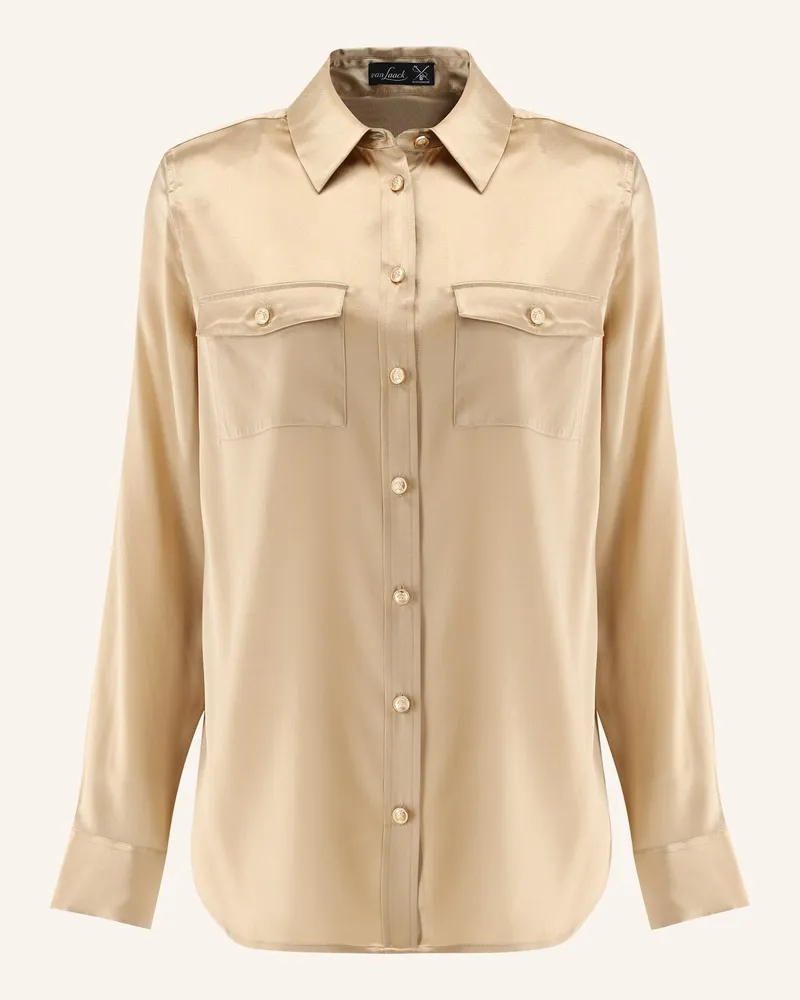 van Laack Bluse Modern Fit Gelb