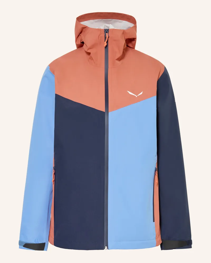 Salewa Hardshell-Jacke Puez 2.5l Ptx rot Hellblau