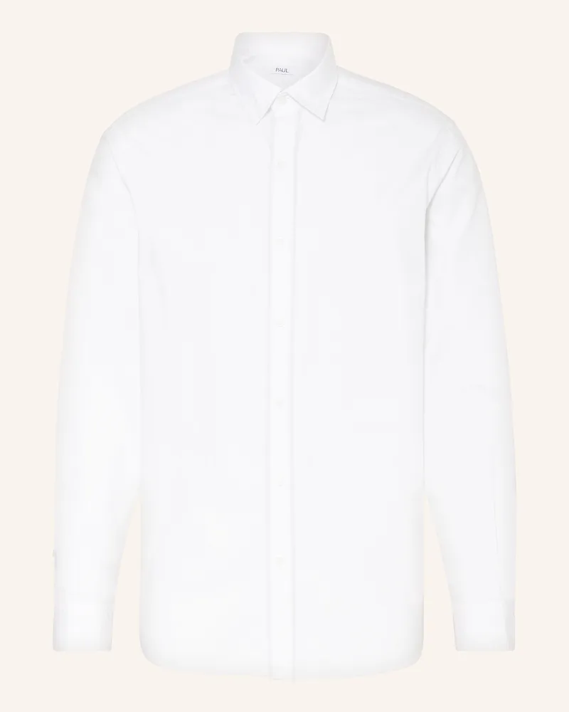 paul Hemd Comfort Fit weiss Weiss